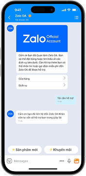 Zalo OA analytics dashboard
